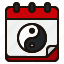 chinese, new, year, calendar, yin, yang, event, schedule 