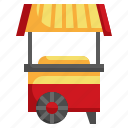 chinese, cart, street, food, and, restaurant
