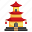 pagoda, architecture, and, city, architectonic, landmark, buildings 