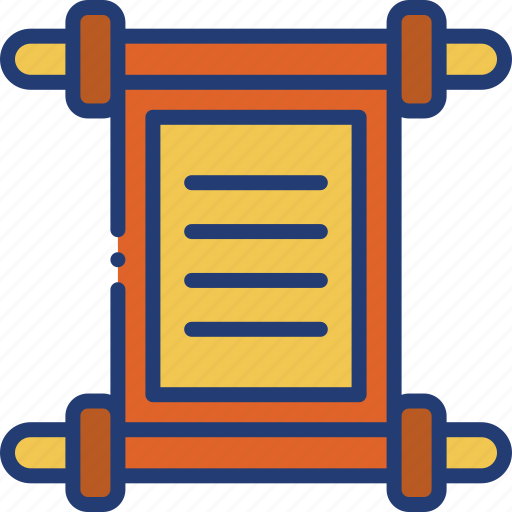 Scroll, paper, page, document, traditional, decoration icon - Download on Iconfinder