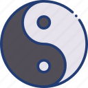 yinyang, element, decoration, chinese, ornament