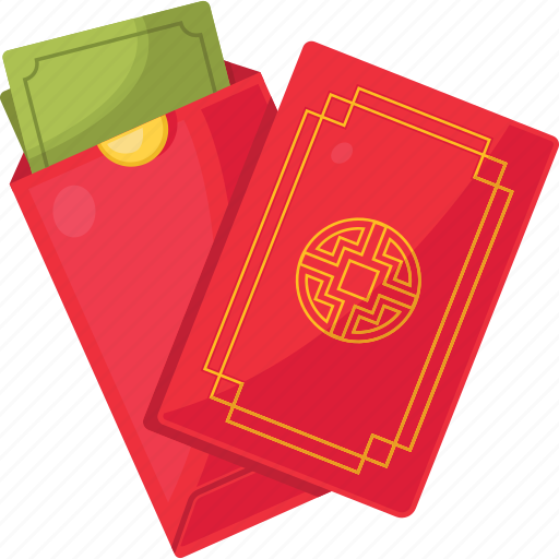 Chinese, new, year, red envelope, gift, money, asian icon - Download on Iconfinder