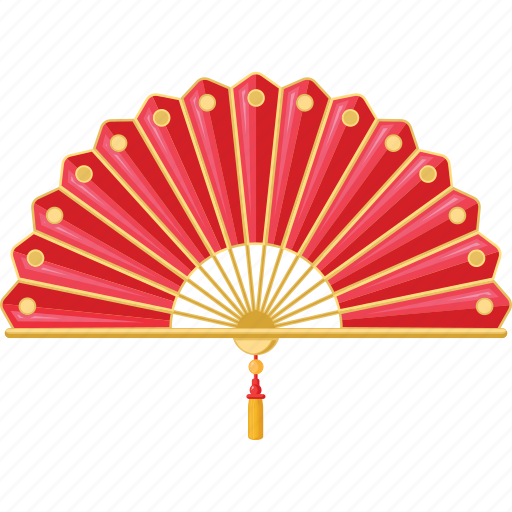 Chinese, new, year, fan, hand, paper fan, asian icon - Download on Iconfinder