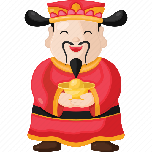 Chinese, new, year, god of wealth, lucky, asian, religion icon - Download on Iconfinder