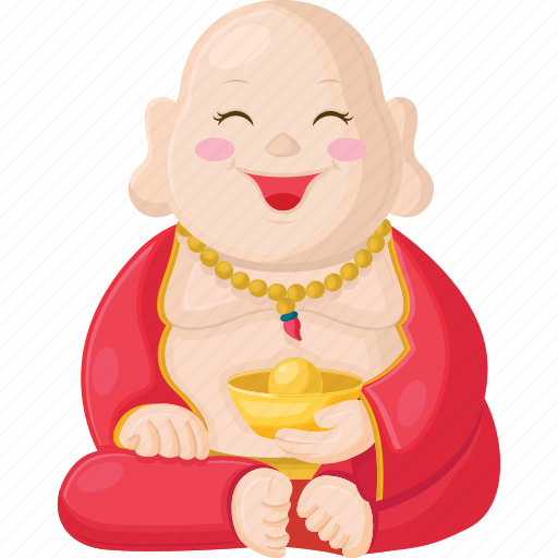 Chinese, new, year, buddha, baby buddha, religion, asian icon - Download on Iconfinder