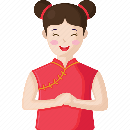 Chinese, new, year, girl, china, asian, chinese new year icon - Download on Iconfinder