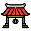 gate, traditional, china town, japan, asian, landmark, torii, architecture, travel 