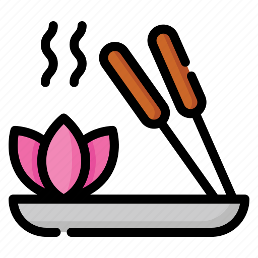 Incense, chinese, chinese new year, lotus, religion, traditional, culture icon - Download on Iconfinder