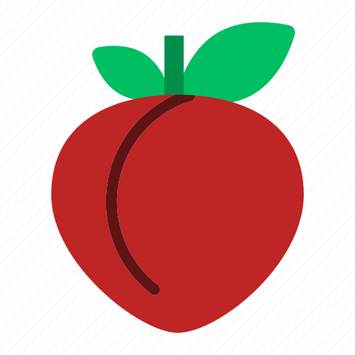 Peach, fruit, food, healthy, fresh, organic, sweet icon - Download on Iconfinder