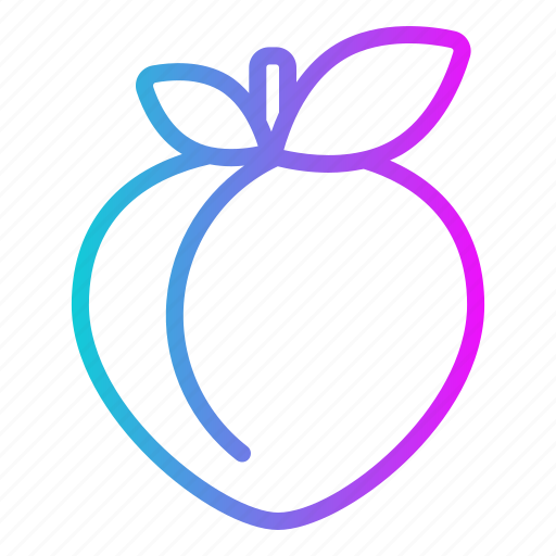 Peach, fruit, food, healthy, fresh, organic, sweet icon - Download on Iconfinder