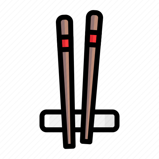 Chinese, new, year, chop, sticks, eat, food icon - Download on Iconfinder