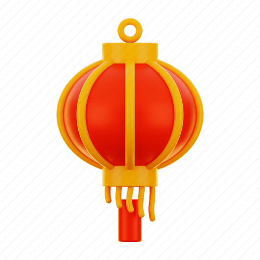 Chinese, new, year, china, christmas, traditional, lantern 3D illustration - Download on Iconfinder