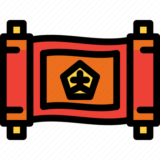 Celebration, chinese, new year, scroll icon - Download on Iconfinder
