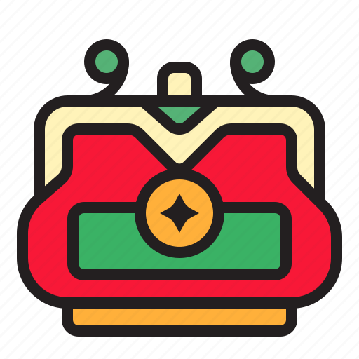 Pouch, coin, angbao, wealth, cny, chinese new year, lunar year icon - Download on Iconfinder