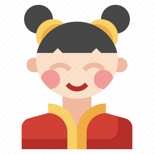Chinese, asian, cultures, user, oriental, woman icon - Download on Iconfinder