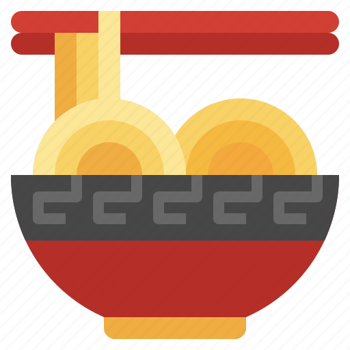 Noodles, bowl, chinese, food, and, restaurant, sticks icon - Download on Iconfinder