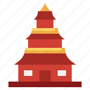 pagoda, china, asia, architectonic, landmark, monuments, monument