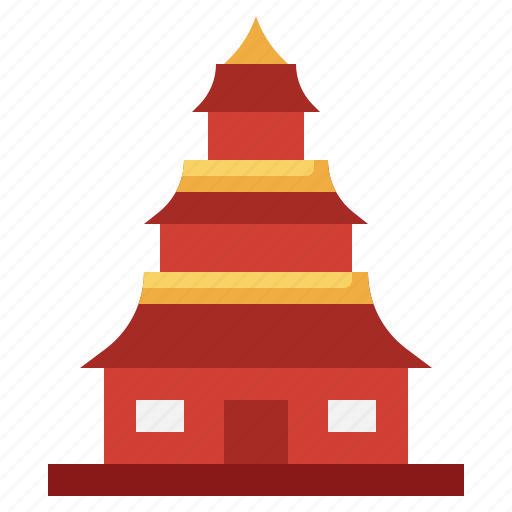 Pagoda, china, asia, architectonic, landmark, monuments, monument icon - Download on Iconfinder