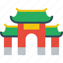 chinese, gate, architecture, china