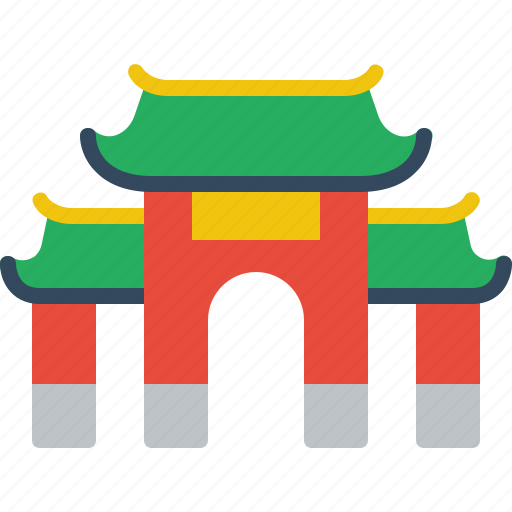 Chinese, gate, architecture, china icon - Download on Iconfinder