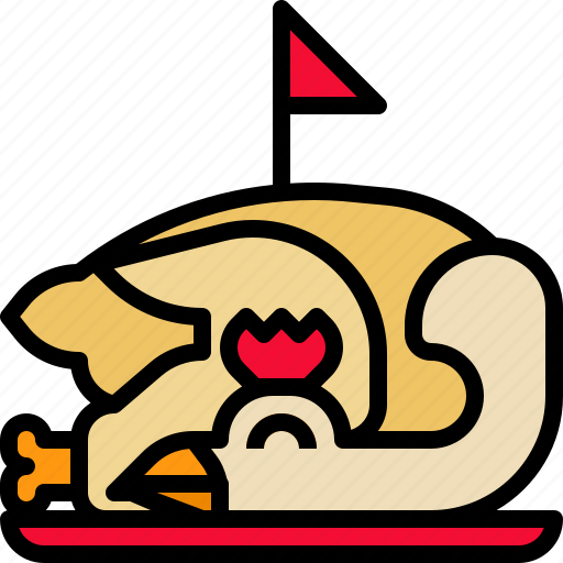 Boiled, chicken, food, steamed icon - Download on Iconfinder
