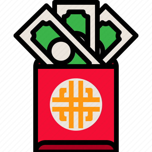 Gift, hongbao, money, red icon - Download on Iconfinder