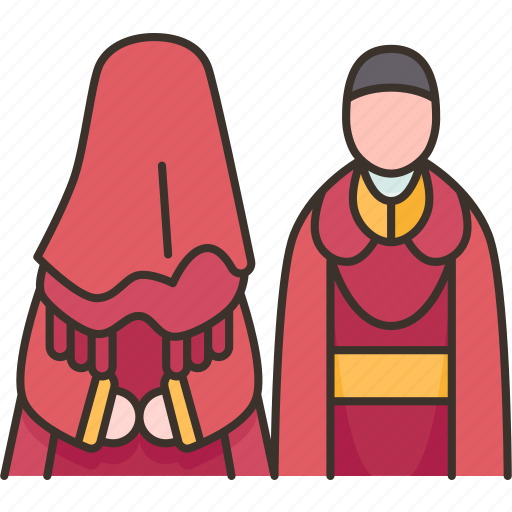 Chinese, marriage, couple, ceremony, traditional icon - Download on Iconfinder