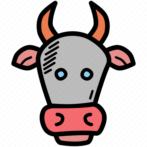 Animal, ox, chinese new year, cny, lunar new year, chinese zodiac, year of the ox icon - Download on Iconfinder