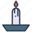 memorial, light, candle, flame, christmas 