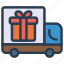 cargo, delivery, gift, truck 