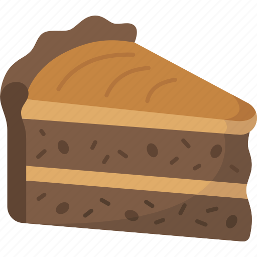 Cake, chocolate, slice, fudge, dessert icon - Download on Iconfinder