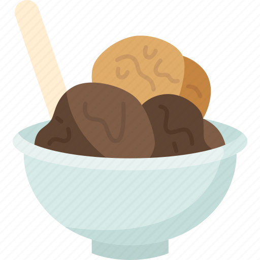 Ice, cream, chocolate, bowl, scoop icon - Download on Iconfinder