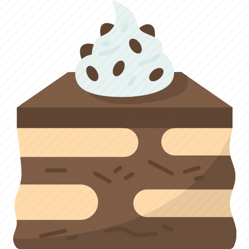 Tiramisu, cake, chocolate, dessert, homemade icon - Download on Iconfinder