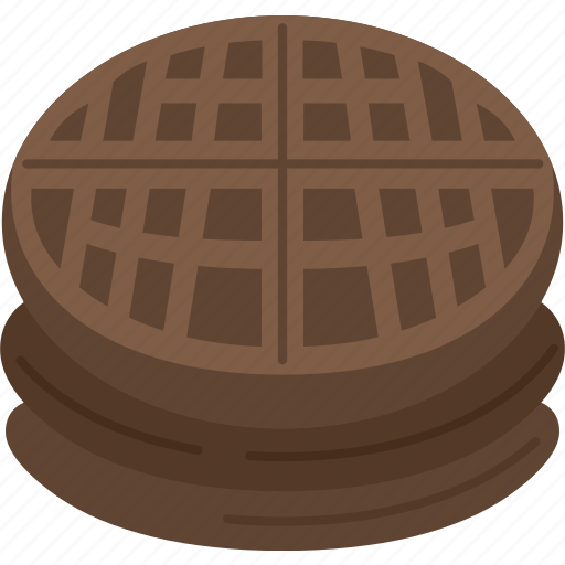 Waffle, chocolate, dessert, breakfast, garnish icon - Download on Iconfinder