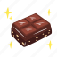peanut chocolate, chocolate bar, chocolate, dessert, sweet, food, restaurant, world chocolate day, cute sticker 