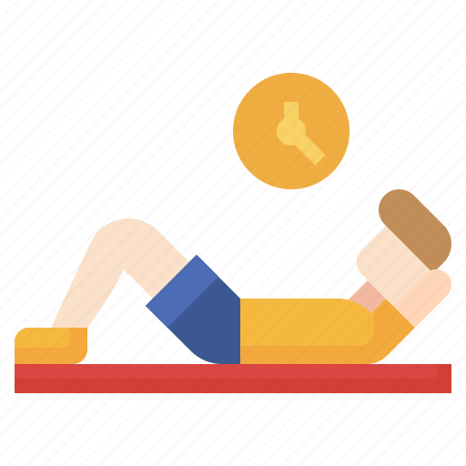 Sit, up, workout, abdominal, exercise, healthy icon - Download on Iconfinder