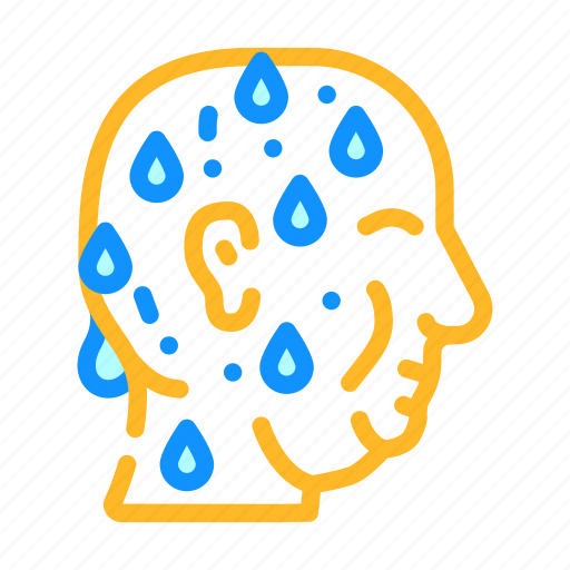 Excessive, sweating, overweight, people, diabetes, disease icon - Download on Iconfinder