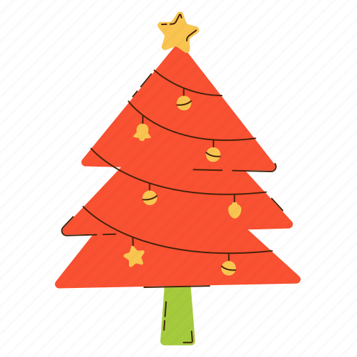 Christmas, tree, winter, xmas, doodle, cute, kawaii icon - Download on Iconfinder