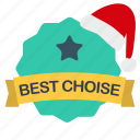best, choise, christmas, label, sale, star