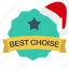 best, choise, christmas, label, sale, star 