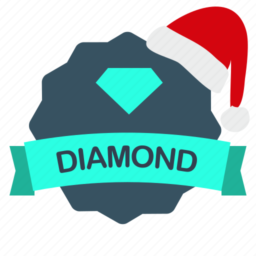 Christmas, diamond, guarantee, label icon - Download on Iconfinder