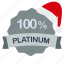 christmas, guarantee, percent, platinum 