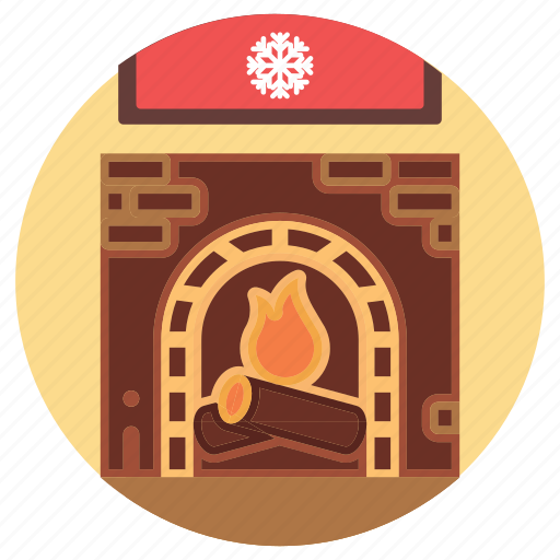 Fireplace, fire, camping, xmas, christmas icon - Download on Iconfinder