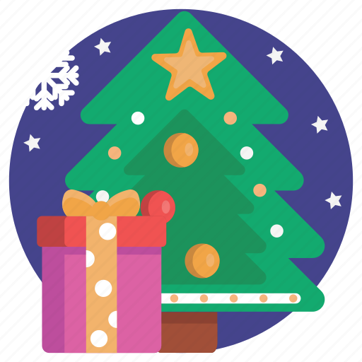 Tree, gift, present, christmas, holiday, xmas, decoration icon - Download on Iconfinder