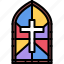 stained, glass, window, cross, jesus, christ, religion, christianity, christian 