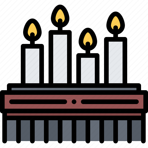 Candle, candles, stand, fire, jesus, christ, religion icon - Download on Iconfinder
