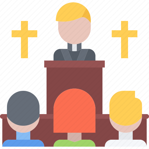 Priest, people, prayer, preaching, stand, jesus, christ icon - Download on Iconfinder