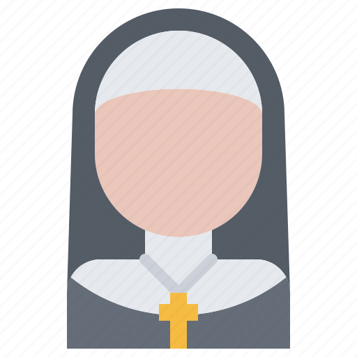 Nun, woman, jesus, christ, religion, christianity, christian icon - Download on Iconfinder