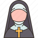 nun, christianity, sister, novice, priestess