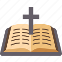 bible, religion, book, cross, reading